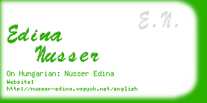 edina nusser business card